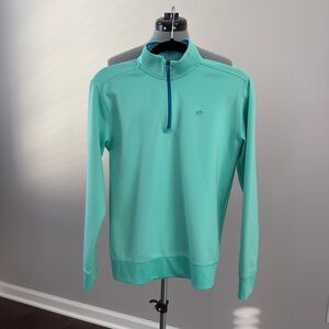 Southern Tide Aqua Mint Quarter-Zip Pullover (XL-16)